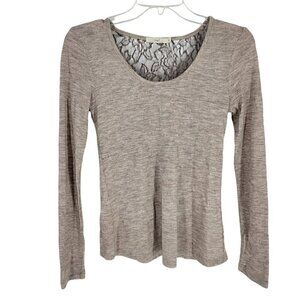 Fairy whimsigoth Open Lace Back Long Sleeve Top Small Ruffle Hazel Witchy boho